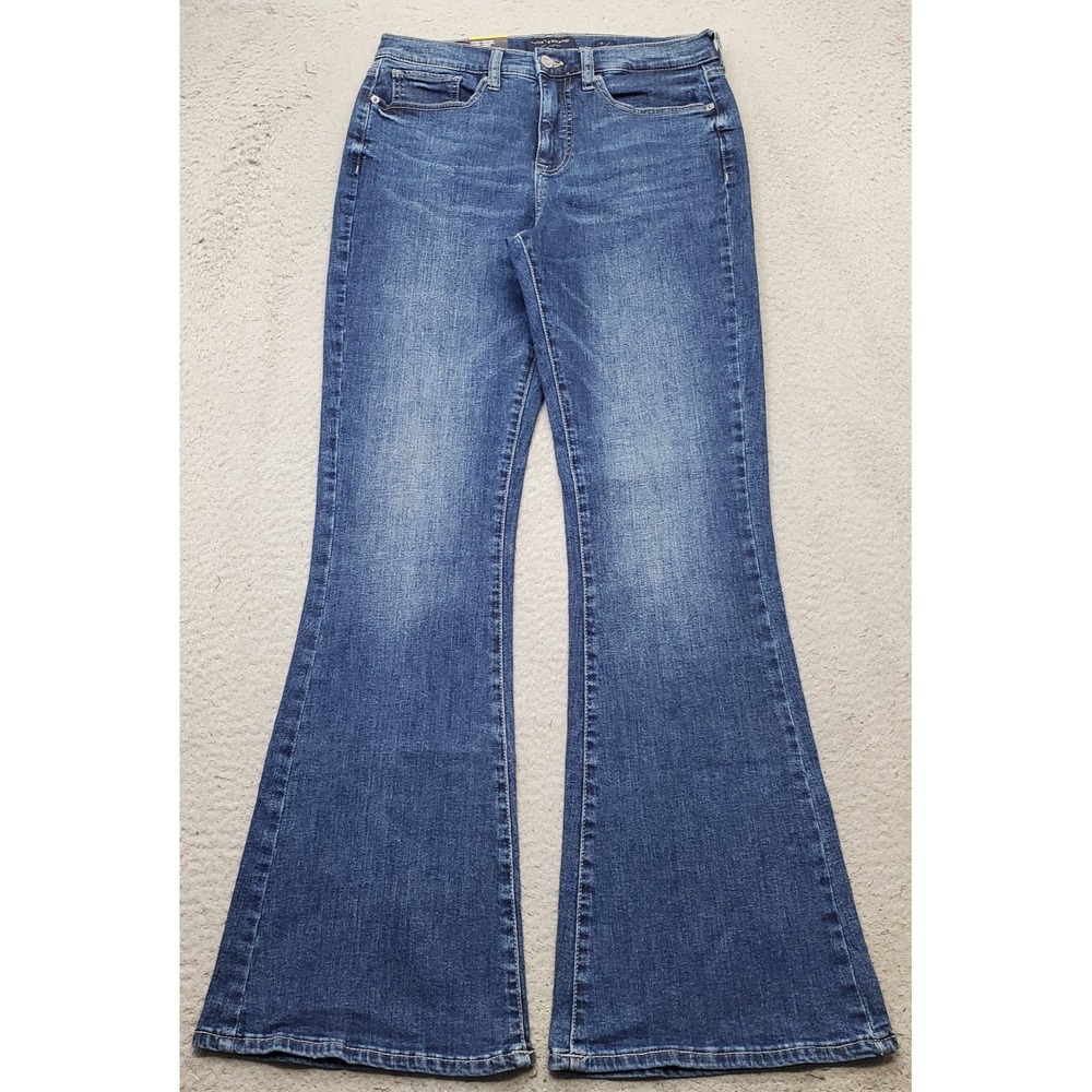 Lucky Brand Flare Jeans Women 8/29 Blue Denim High Rise 2 Way Stretch Streetwear